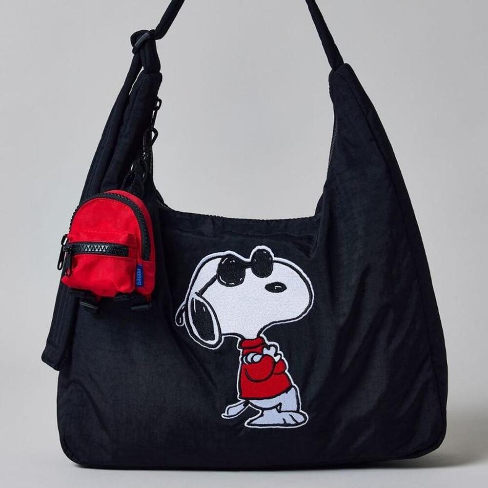 baggu uo exclusive joe cool embroidered nylon shoulder bag